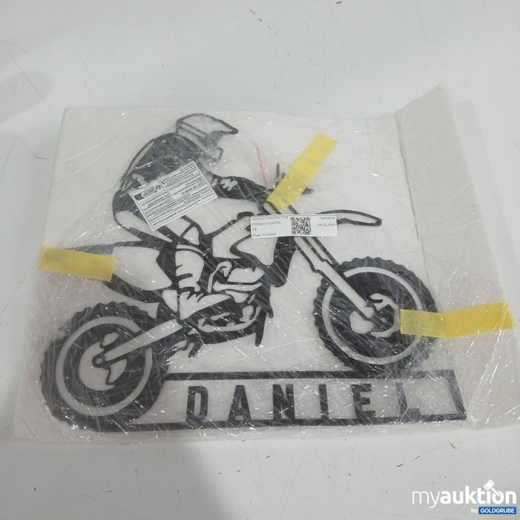 Artikel Nr. 932317: Motorrad Fahrer Wanddeko 