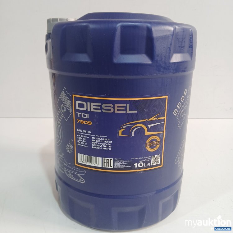 Artikel Nr. 961317 Artikel Nr. 961317: Mannol Diesel TDI 7909 Sae 5W-30 10l