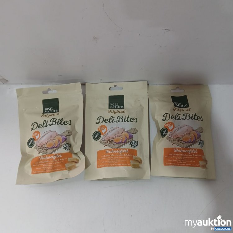 Artikel Nr. 973317: Real Nature Deli Bites Hühnerfilet 3×150g
