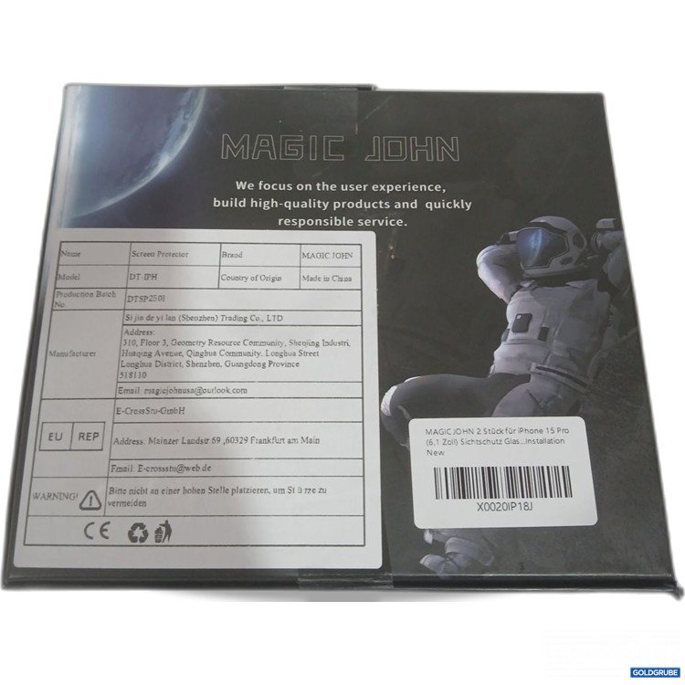 Artikel Nr. 919318: Magic John Screen Protector DT-97 for IPhone 15Pro