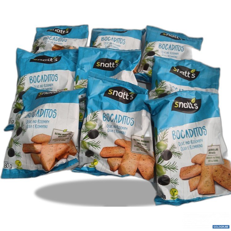 Artikel Nr. 920318 Artikel Nr. 920318: Snatts Bocaditos Olive and Rosemary 9x80g