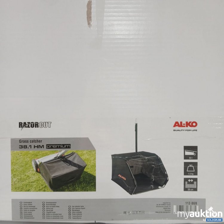 Artikel Nr. 921318: AL-KO RazorCut Grass catcher 38.1 HM premium 50l 1.5kg