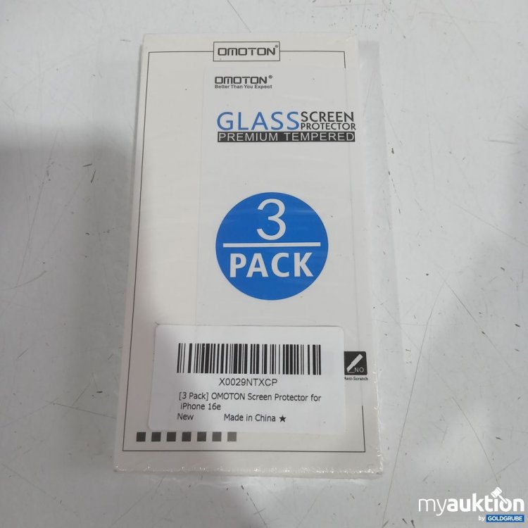 Artikel Nr. 932318: OMOTON Glass Screen Protector Premium Tempered 3 Pack