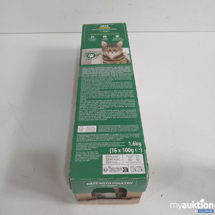 Artikel Nr. 959318: Amazon Katzenfutter Pastete mit Geflügel 16x100g 
