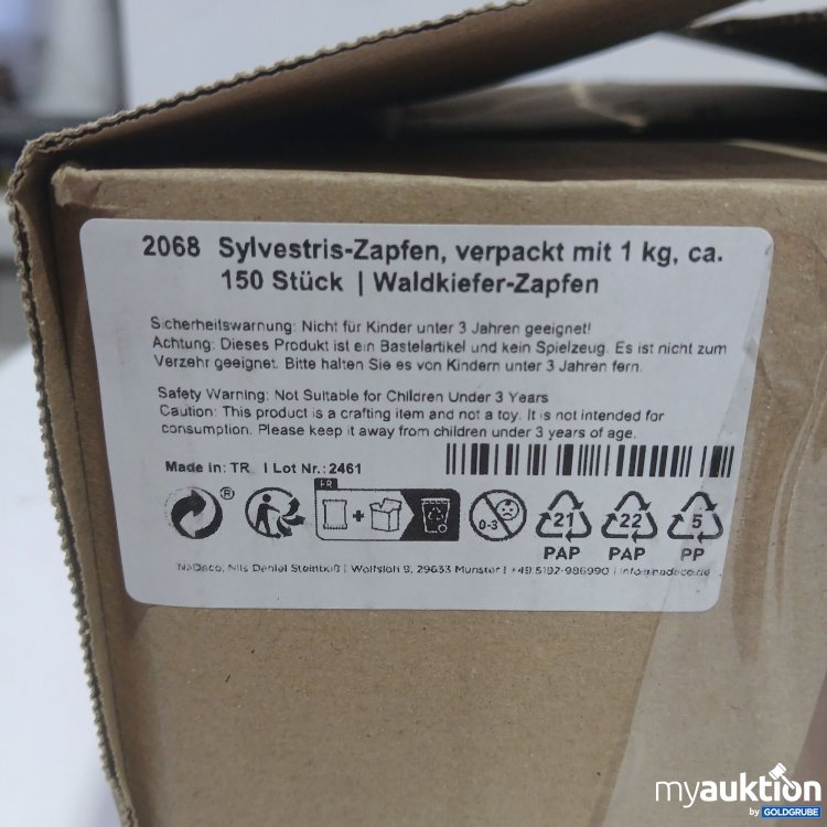 Artikel Nr. 977318 Artikel Nr. 977318: Tannenzapfen Sylvestris-Zapfen verpackt 1kg Waldkiefer