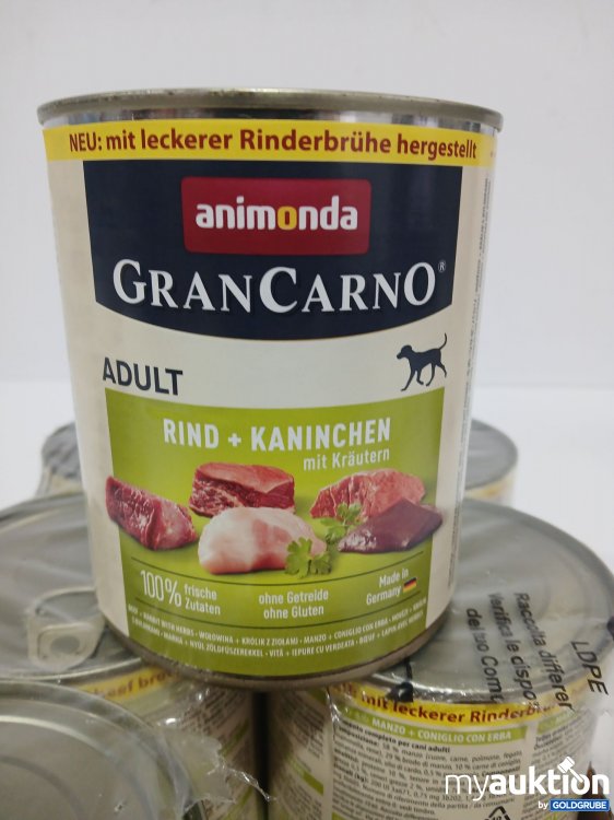 Artikel Nr. 995318 Artikel Nr. 995318: ANIMONDA GranCarno Adult Rind + Kaninchen 6x je 800g