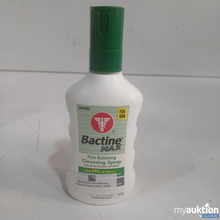 Artikel Nr. 465319 Artikel Nr. 465319: Bactine Max Pain Relieving Cleansing Spray 150 ml