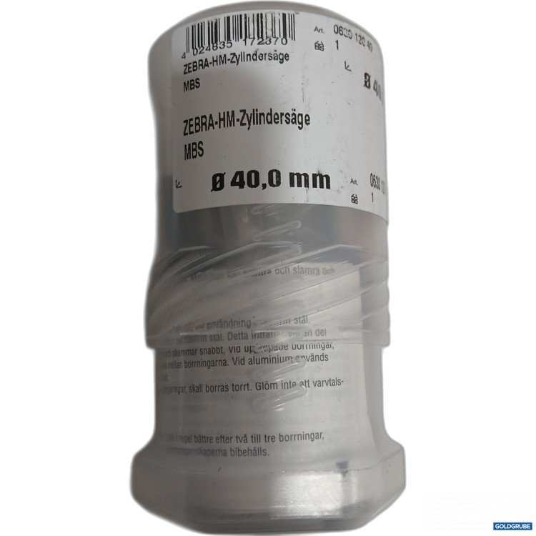 Artikel Nr. 523319: Würth ZEBRA-HM-Zylindersäge MBS ⌀40mm 0630 120 40 