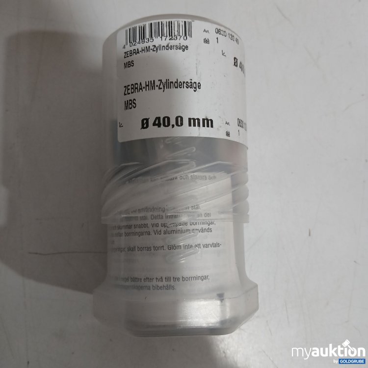 Artikel Nr. 523319: Würth ZEBRA-HM-Zylindersäge MBS ⌀40mm 0630 120 40 