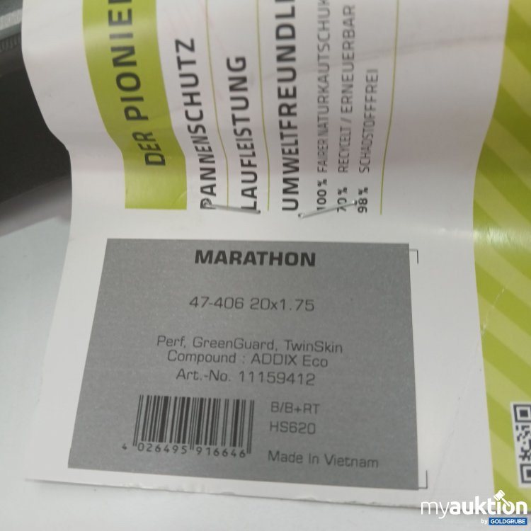 Artikel Nr. 857319 Artikel Nr. 857319: Schwalbe The Green Marathon 47-406 20x1.75 Fahrradreifen 11159412