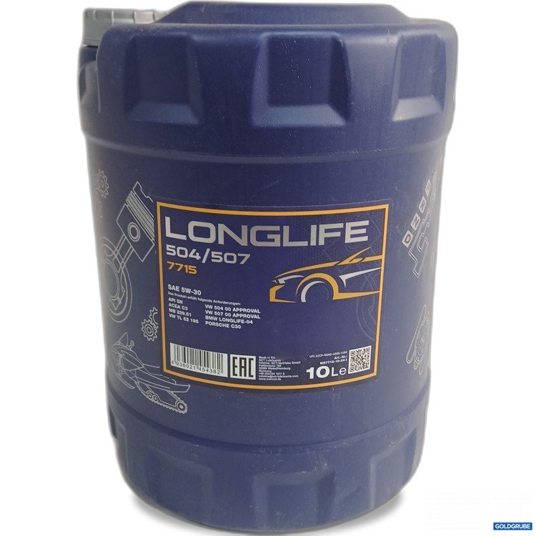 Artikel Nr. 961319 Artikel Nr. 961319: Mannol Longlife 504/507 7715 Sae 5W-30 10l