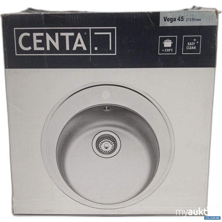 Artikel Nr. 970319 Artikel Nr. 970319: Centa Vega 45 ø510mm Eibauspüle Edelstahl