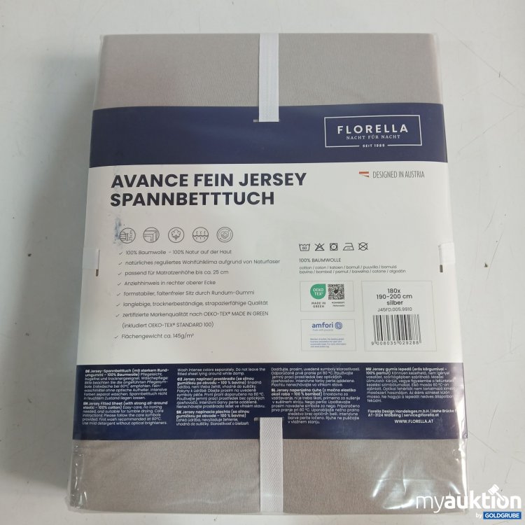 Artikel Nr. 445320: Florella Avance Fein Jersey Spannbetttuch, ca 180×190-200cm