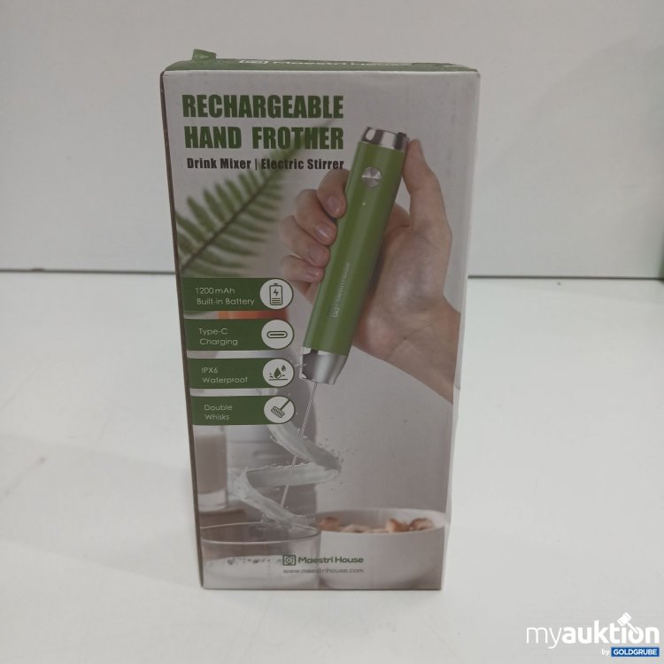 Artikel Nr. 879320: Maestri House Rechargeable Hand Frother 