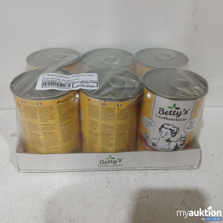 Artikel Nr. 978320: Betty's Katze Geflügel 6x400 g