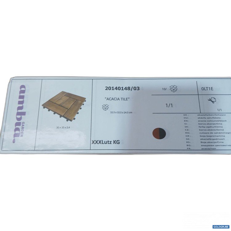 Artikel Nr. 989320 Artikel Nr. 989320: Ambia Garden Akazienholz-Klickfliesen 20140148/03 32,5x32,5x24,5cm 10Stk