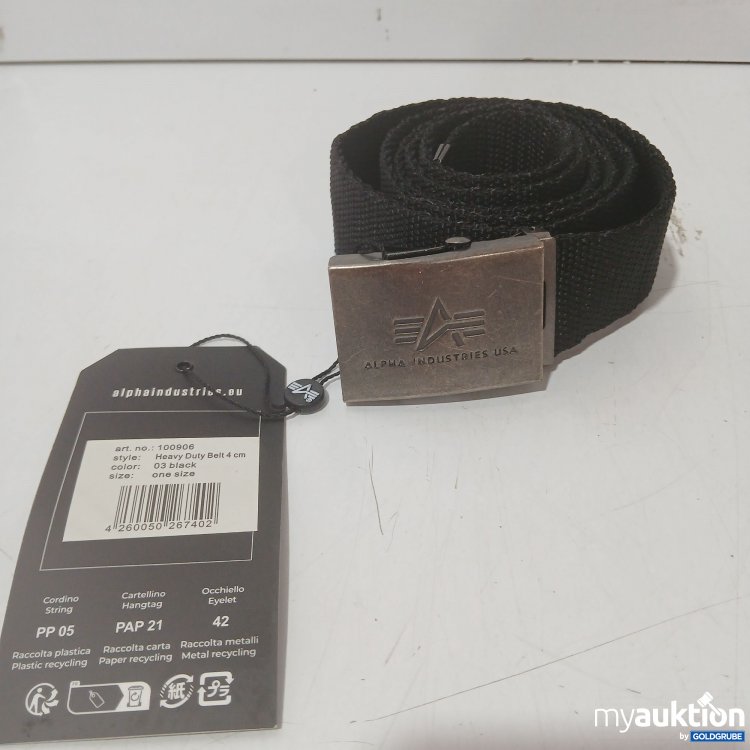Artikel Nr. 993320 Artikel Nr. 993320: Alpha Industries USA Gürtel Schwarz 100906 ca 136cm
