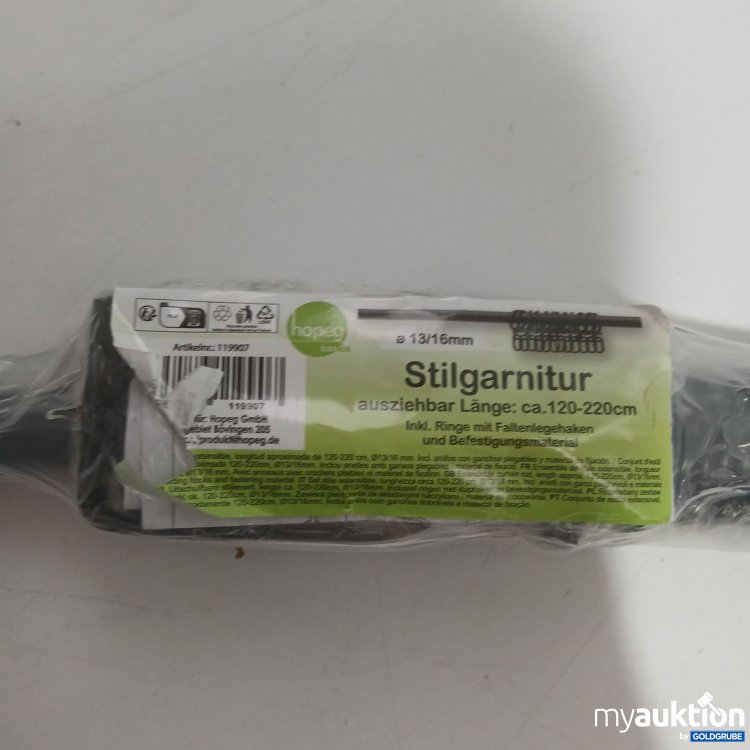 Artikel Nr. 444321 Artikel Nr. 444321: Stilgarnitur ø13/16mm ausziehbare Länge ca 120-220cm