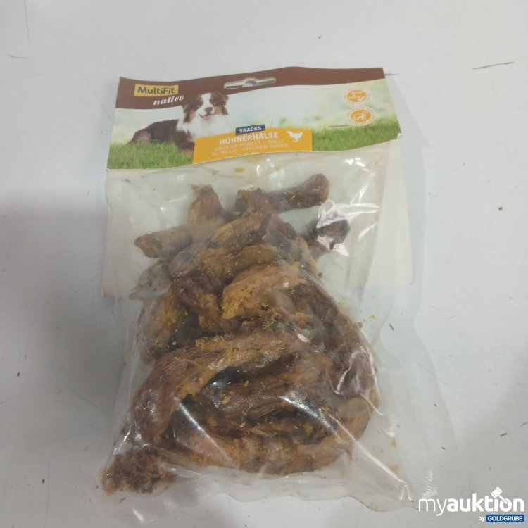 Artikel Nr. 477321 Artikel Nr. 477321: MultiFit native Snacks Hühnerhälse 200g
