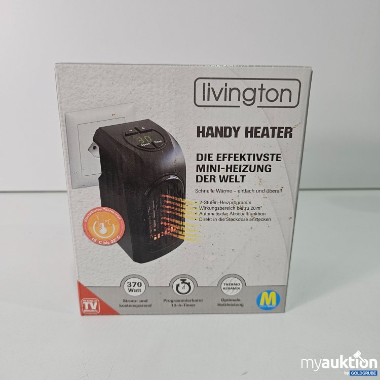 Artikel Nr. 516321 Artikel Nr. 516321: Livington Handy Heater 370Watt