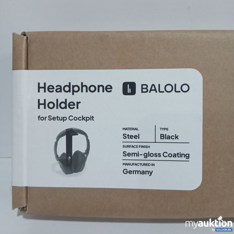 Artikel Nr. 818321: Balolo Headphone Holder for Setup Cockpit Black 