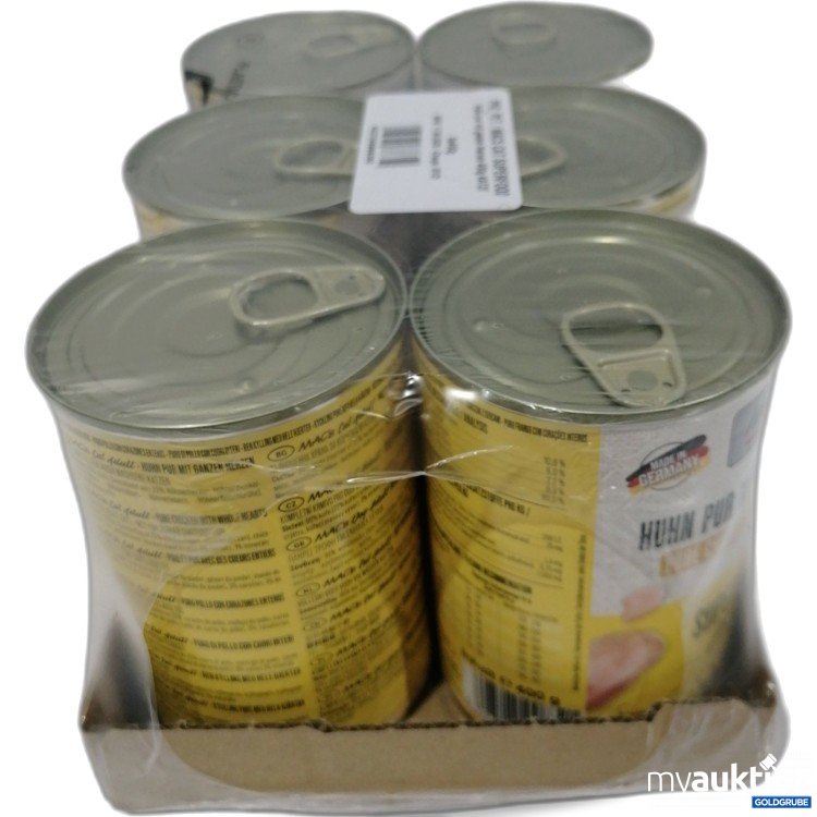 Artikel Nr. 891321: Macs Katze Super Food Huhn purmit ganzem Herzen 6x400g