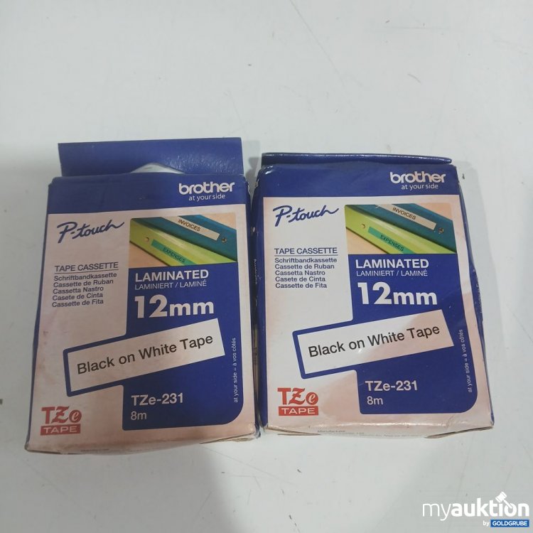 Artikel Nr. 912321: Brother P-touch TZe-231 Laminated Tape Black on White 12 mm