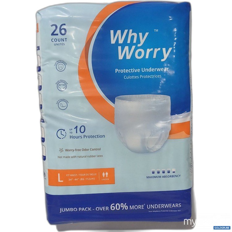 Artikel Nr. 980321 Artikel Nr. 980321: Why Worry Protective Underwear Größe L