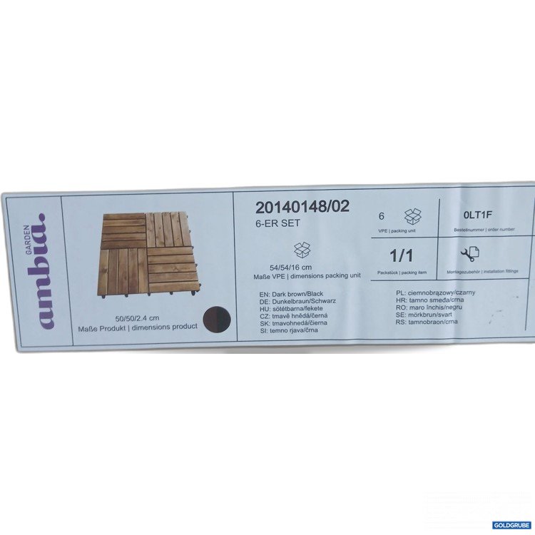 Artikel Nr. 990321 Artikel Nr. 990321: Garden Ambia 6er Set dunkelbraun/schwarz 20140148/02