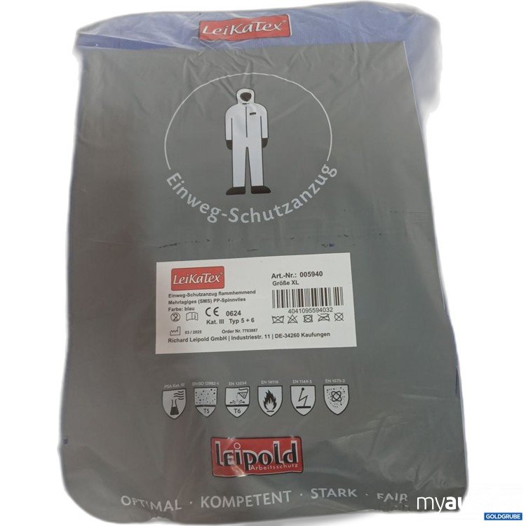 Artikel Nr. 996321: LeikaTex Einweg-Schutzanzug blau