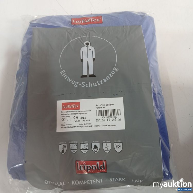 Artikel Nr. 996321: LeikaTex Einweg-Schutzanzug blau