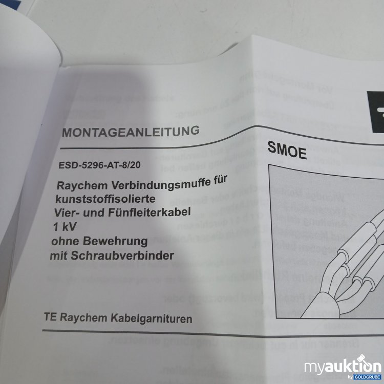 Artikel Nr. 519322: Raychem Verbindungsmuffe für kunststoffisolierte Vier-und Fünfleiterkabel 1kV