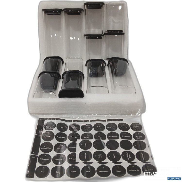 Artikel Nr. 955322: Küchengläser mit Beschriftungs Sticker Set