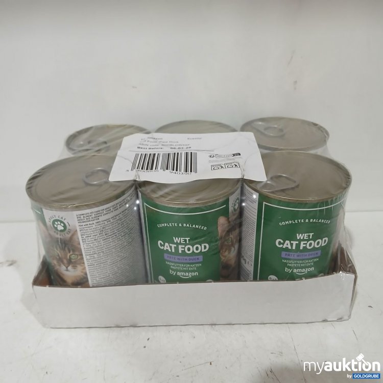 Artikel Nr. 978322: by amazon Wet Cat Food Pate with Duck 12x400 g