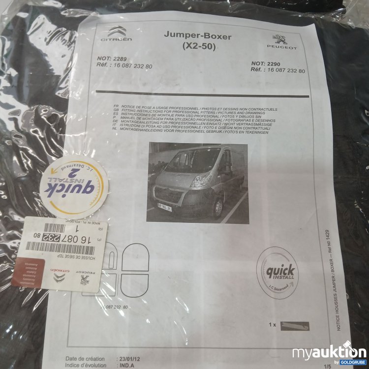 Artikel Nr. 989322 Artikel Nr. 989322: Sitzbezüge für Citroën Jumper u. Peugeot Boxer (X2-50)