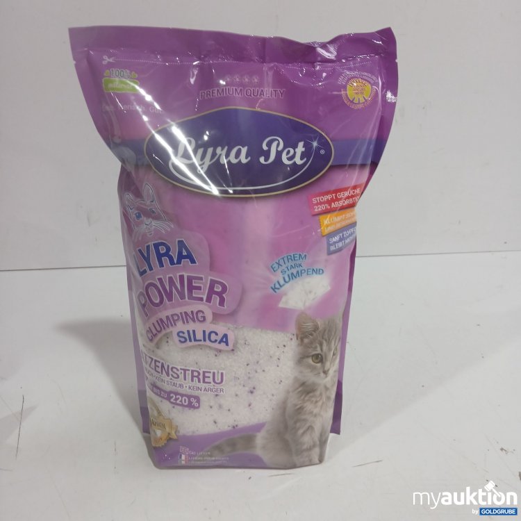 Artikel Nr. 460323: Lyra Pet Power Clumping Silica Katzenstreu 5L 