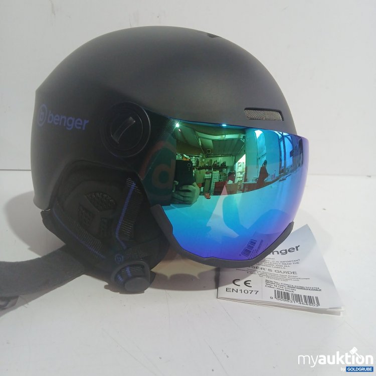 Artikel Nr. 463323 Artikel Nr. 463323: benger Skihelm Visierhelm M (54-57cm) matt schwarz blau