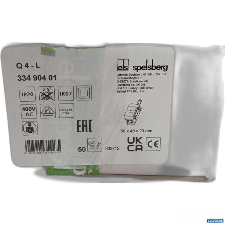 Artikel Nr. 897323 Artikel Nr. 897323: Spelsberg Q4L Verbindungsdosen 56x40x23mm 50Stk