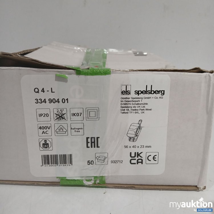 Artikel Nr. 897323 Artikel Nr. 897323: Spelsberg Q4L Verbindungsdosen 56x40x23mm 50Stk