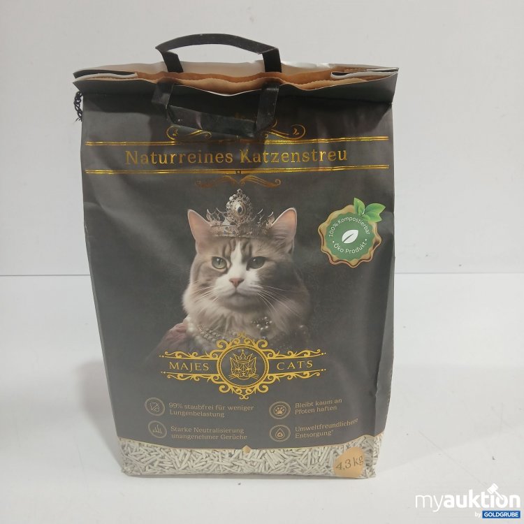 Artikel Nr. 972323: Majes Cats Naturreines Katzenstreu 4,3kg 