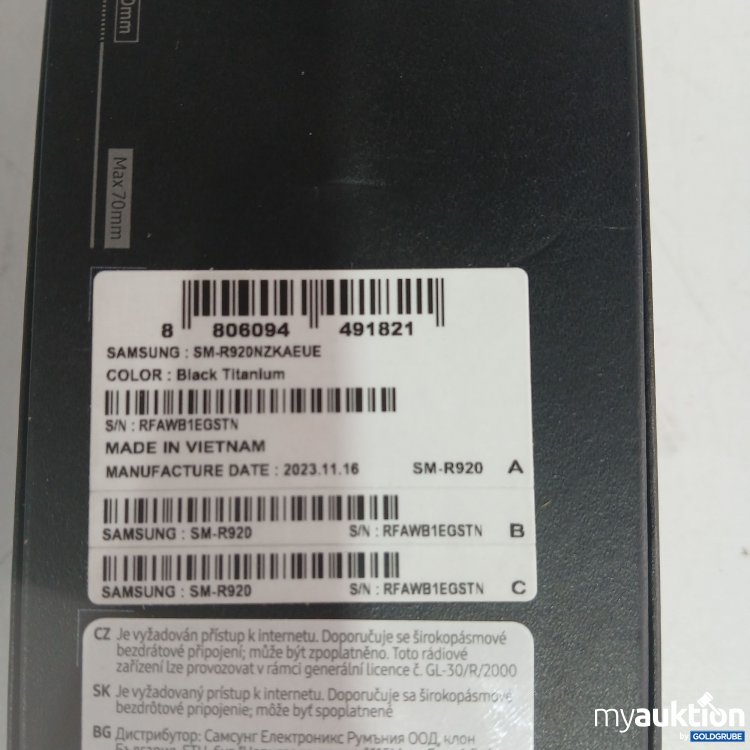 Artikel Nr. 397324 Artikel Nr. 397324: Samsung Galaxy Watch5 Pro