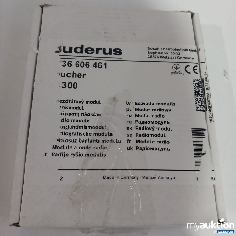 Artikel Nr. 440324 Artikel Nr. 440324: Buderus 7736606 461 Voucher MX300