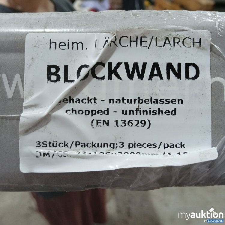 Artikel Nr. 519324 Artikel Nr. 519324: Blockwand gehackt naturbelassen 3Stk ca. 200x19cm