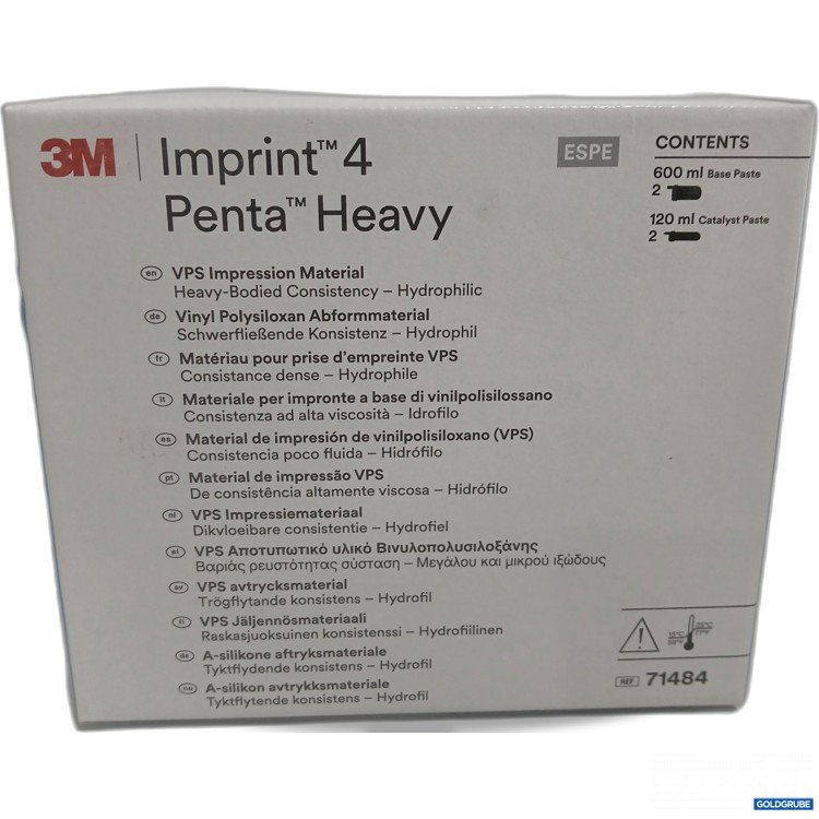 Artikel Nr. 524324 Artikel Nr. 524324: 3M Imprint 4 Penta Heavy 600ml Base Paste, 120ml Catalyst Paste