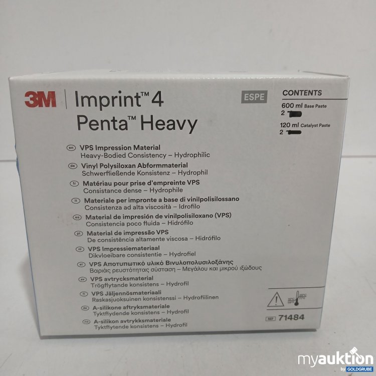 Artikel Nr. 524324 Artikel Nr. 524324: 3M Imprint 4 Penta Heavy 600ml Base Paste, 120ml Catalyst Paste
