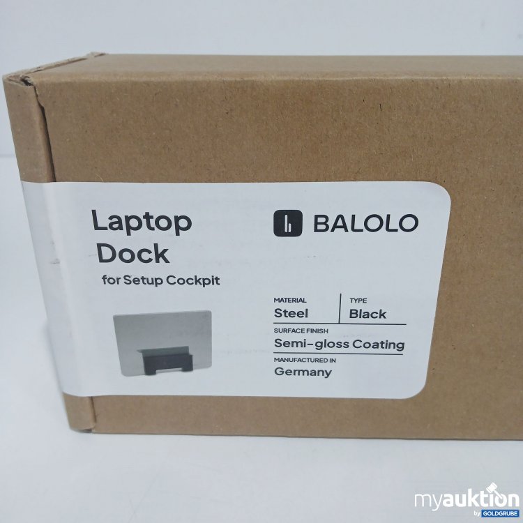 Artikel Nr. 818324 Artikel Nr. 818324: Balolo Laptop Dock for Setup Cockpit Black