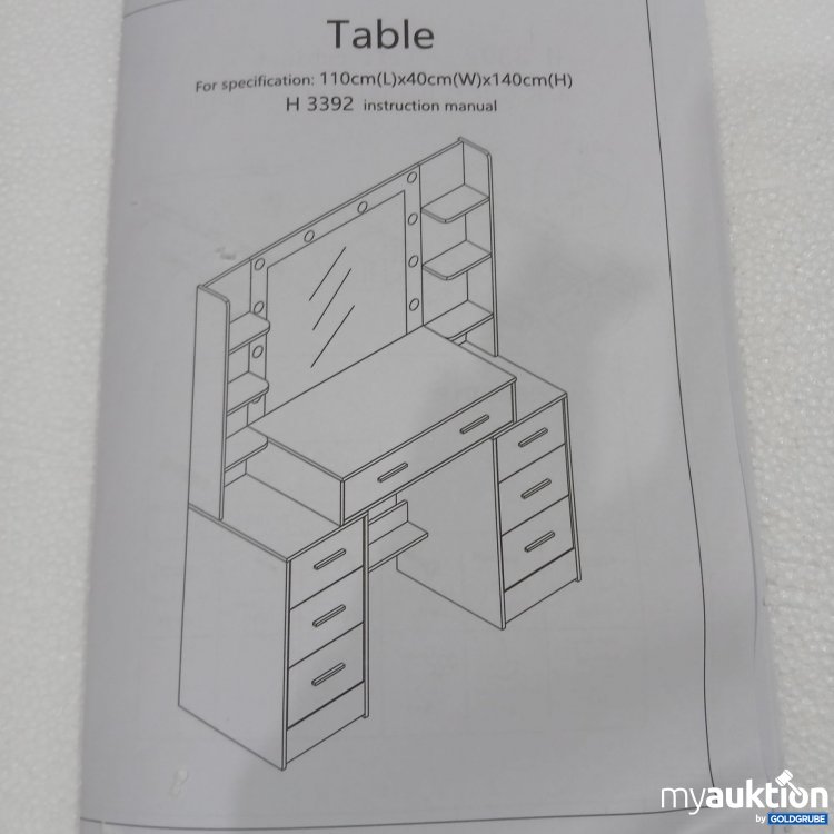 Artikel Nr. 835324 Artikel Nr. 835324: Dressing Table H3392DE