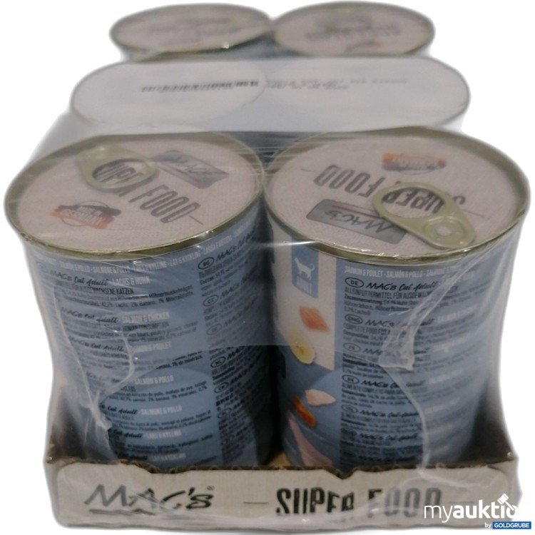 Artikel Nr. 891324: Macs Super Food Katze Lachs&Huhn 6x400g