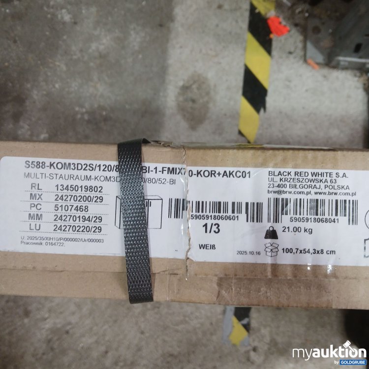 Artikel Nr. 990324 Artikel Nr. 990324: Multi Stauraum Kommode S588-KOM3D2S/120/80/52-BI-1-FMIX70-KOR+AKC01