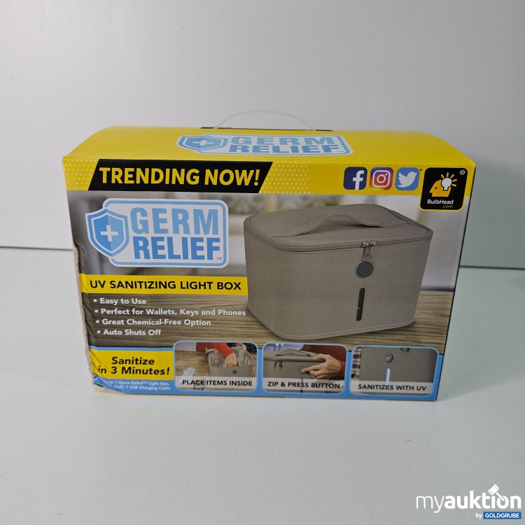 Artikel Nr. 516325 Artikel Nr. 516325: Germ Relief UV Sanitizing Light Box